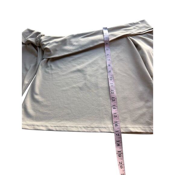 Abercrombie & Fitch Soft Collection Cream Long-Sleeve Off-The-Shoulder Top - Picture 7 of 8